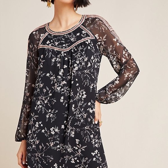 Anthropologie Daniel Rainn Estelle Floral Tunic - Picture 1 of 8